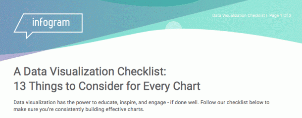 data visualization checklist