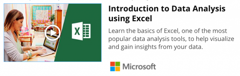 Introduction To Data Analysis Using Excel Infogram