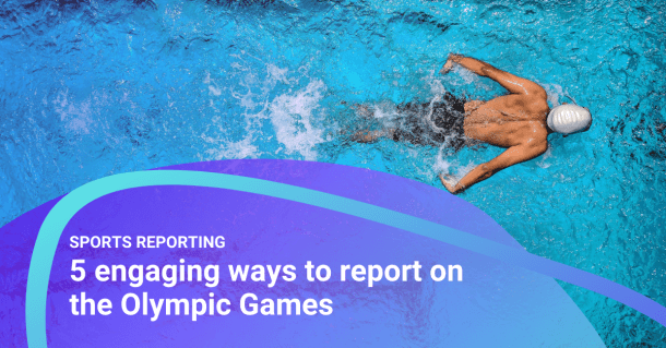 man swimming in the pool during the olympic games