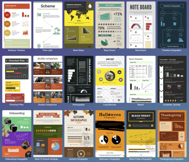 Infogram infographic templates