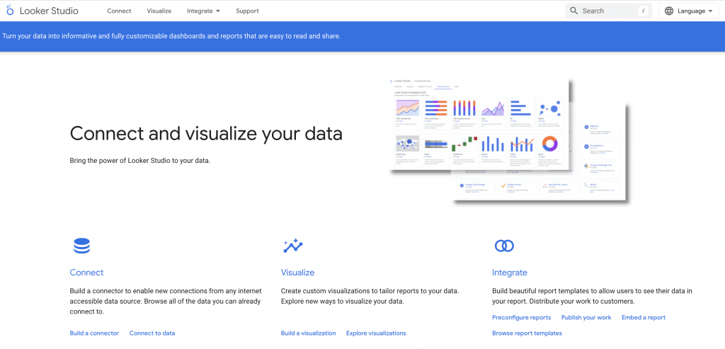 Looker Studio Homepage