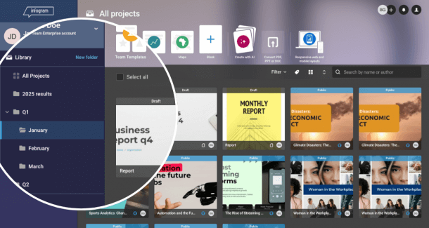 Organize Like a Pro with New Subfolder System | Infogram